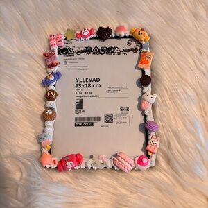 Deco IKEA Photo Frame (5x7”) with Decorative Charms